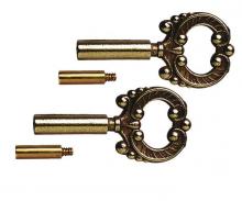  7016000 - 2 Socket Keys Brass Finish