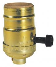  7041300 - On/Off Turn-Knob Socket Brass Finish