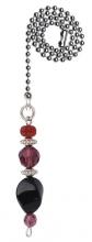  7729400 - Burgundy & Orange Beads Pull Chain