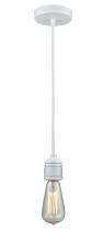  100W-10W-2W - Winchester - 1 Light - 2 inch - White - Cord hung - Mini Pendant