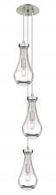  103-451-1P-SN-G451-5CL - Owego - 3 Light - 7 inch - Brushed Satin Nickel - Multi Pendant