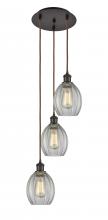  113B-3P-OB-G82 - Eaton - 3 Light - 12 inch - Oil Rubbed Bronze - Cord Hung - Multi Pendant