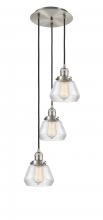  113F-3P-SN-G172 - Fulton - 3 Light - 14 inch - Brushed Satin Nickel - Cord hung - Multi Pendant