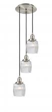  113F-3P-SN-G302 - Colton - 3 Light - 12 inch - Brushed Satin Nickel - Cord hung - Multi Pendant