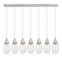  127-450-1P-PN-G450-6SCL - Malone - 7 Light - 50 inch - Polished Nickel - Linear Pendant