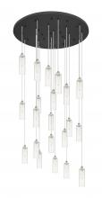  148BK-B-21P-PN-G434-12CL - Crown Point - 21 Light - 48 inch - Polished Nickel - Multi Pendant