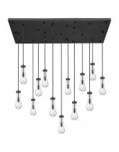 Innovations Lighting 154BK-451-1P-BK-G451-4SDY - Owego - 13 Light - 54 inch - Brushed Matte Black - Multi Pendant