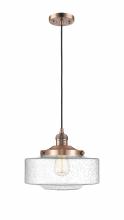  201C-AC-G694-12 - Bridgeton - 1 Light - 12 inch - Antique Copper - Cord hung - Mini Pendant