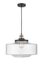  201C-BAB-G692-16 - Bridgeton - 1 Light - 16 inch - Black Antique Brass - Cord hung - Mini Pendant