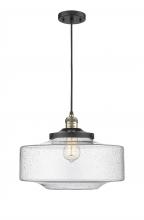 Innovations Lighting 201C-BAB-G694-16 - Bridgeton - 1 Light - 16 inch - Black Antique Brass - Cord hung - Mini Pendant