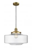  201C-BB-G692-16 - Bridgeton - 1 Light - 16 inch - Brushed Brass - Cord hung - Mini Pendant