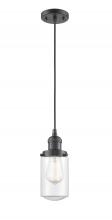  201C-OB-G312 - Dover - 1 Light - 5 inch - Oil Rubbed Bronze - Cord hung - Mini Pendant