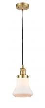  201C-SG-G191 - Bellmont - 1 Light - 6 inch - Satin Gold - Cord hung - Mini Pendant