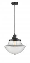  201CSW-BK-G542 - Oxford - 1 Light - 12 inch - Matte Black - Cord hung - Mini Pendant