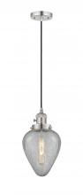  201CSW-PN-G165 - Geneseo - 1 Light - 7 inch - Polished Nickel - Cord hung - Mini Pendant