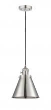  201CSW-PN-M13-PN - Appalachian - 1 Light - 8 inch - Polished Nickel - Cord hung - Mini Pendant