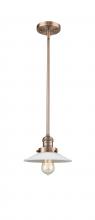  201S-AC-G1 - Halophane - 1 Light - 9 inch - Antique Copper - Stem Hung - Mini Pendant