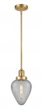  201S-SG-G165 - Geneseo - 1 Light - 7 inch - Satin Gold - Stem Hung - Mini Pendant