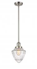  201S-SN-G664-7 - Bullet - 1 Light - 7 inch - Brushed Satin Nickel - Stem Hung - Mini Pendant