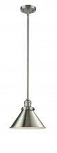  201S-SN-M10-SN - Briarcliff - 1 Light - 10 inch - Brushed Satin Nickel - Stem Hung - Mini Pendant