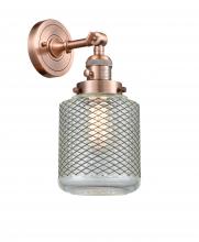  203SW-AC-G262-LED - Stanton - 1 Light - 6 inch - Antique Copper - Sconce