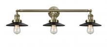  205-AB-M6 - Railroad - 3 Light - 32 inch - Antique Brass - Bath Vanity Light