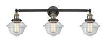  205-BAB-G532 - Oxford - 3 Light - 34 inch - Black Antique Brass - Bath Vanity Light