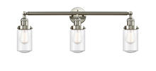  205-SN-G314 - Dover - 3 Light - 31 inch - Brushed Satin Nickel - Bath Vanity Light