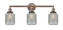 Innovations Lighting 205BP-ACBK-G262 - Stanton - 3 Light - 32 inch - Antique Copper - Bath Vanity Light