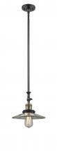  206-BAB-G2 - Halophane - 1 Light - 9 inch - Black Antique Brass - Stem Hung - Mini Pendant