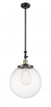  206-BAB-G202-14 - Beacon - 1 Light - 12 inch - Black Antique Brass - Stem Hung - Mini Pendant