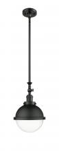  206-BK-HFS-82-BK - Hampden - 1 Light - 9 inch - Matte Black - Stem Hung - Mini Pendant