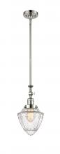  206-PN-G664-7 - Bullet - 1 Light - 7 inch - Polished Nickel - Stem Hung - Mini Pendant