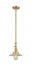 Innovations Lighting 206-SG-G2 - Halophane - 1 Light - 9 inch - Satin Gold - Stem Hung - Mini Pendant