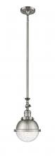  206-SN-HFS-64-SN - Hampden - 1 Light - 7 inch - Brushed Satin Nickel - Stem Hung - Mini Pendant