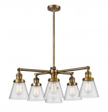  207-6CR-BB-G64 - Small Cone 6 Light Chandelier