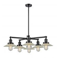 Innovations Lighting 207-6CR-OB-G2 - Halophane 6 Light Chandelier