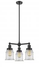 Innovations Lighting 207-OB-G182-LED - Canton - 3 Light - 18 inch - Oil Rubbed Bronze - Stem Hung - Chandelier