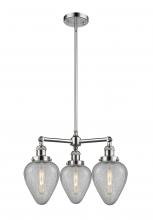  207-PC-G165 - Geneseo - 3 Light - 26 inch - Polished Chrome - Stem Hung - Chandelier