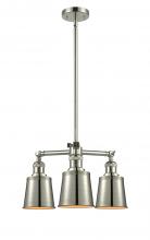  207-PN-M9 - Addison - 3 Light - 19 inch - Polished Nickel - Stem Hung - Chandelier