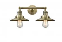  208-AB-M4 - Railroad - 2 Light - 18 inch - Antique Brass - Bath Vanity Light