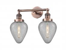  208-AC-G165 - Geneseo - 2 Light - 17 inch - Antique Copper - Bath Vanity Light