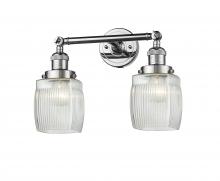  208-PC-G302 - Colton - 2 Light - 16 inch - Polished Chrome - Bath Vanity Light