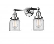  208-PC-G52 - Bell - 2 Light - 16 inch - Polished Chrome - Bath Vanity Light