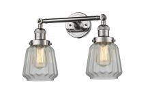  208-PN-G142 - Chatham - 2 Light - 16 inch - Polished Nickel - Bath Vanity Light