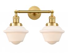  208-SG-G531 - Oxford - 2 Light - 17 inch - Satin Gold - Bath Vanity Light