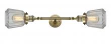 Innovations Lighting 208L-AB-G142-LED - Chatham - 2 Light - 7 inch - Antique Brass - Bath Vanity Light