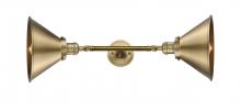 Innovations Lighting 208L-BB-M10-BB - Briarcliff - 2 Light - 10 inch - Brushed Brass - Bath Vanity Light