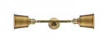  208L-BB-M9-BB - Addison - 2 Light - 5 inch - Brushed Brass - Bath Vanity Light