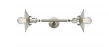 Innovations Lighting 208L-SN-G2-LED - Halophane - 2 Light - 9 inch - Brushed Satin Nickel - Bath Vanity Light